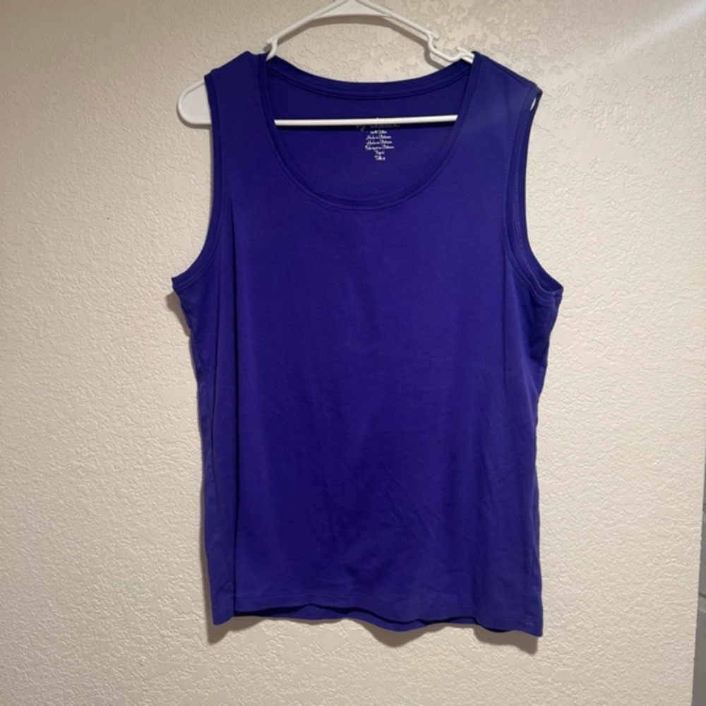Chico's Royal Purple Scoop Neck Tank Top
